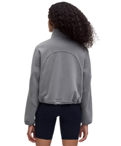 Lululemon Brushed Softstreme Half Zip Solar Grey