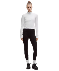 Lululemon It's Rulu Cropped Half Zip Updated White