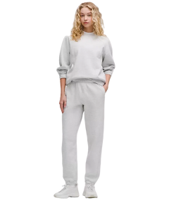 Lululemon Scuba Mid-Rise Oversized Jogger Regular Heathered Core Ultra Light Grey