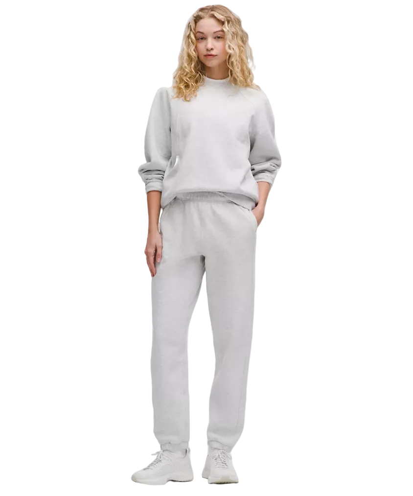 Lululemon Scuba Mid-Rise Oversized Jogger Regular Heathered Core Ultra Light Grey
