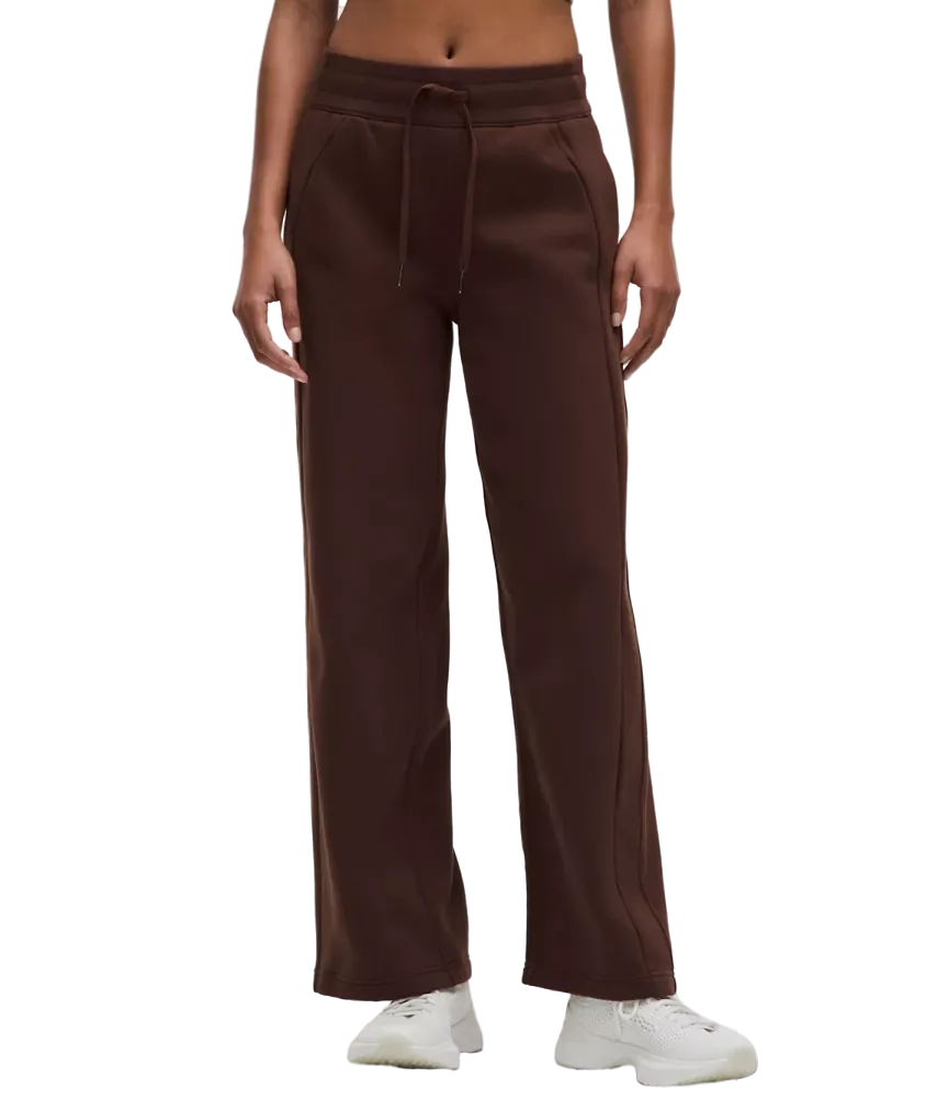 Lululemon Scuba Mid-Rise Wide-Leg Pant Lava Cake
