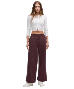 Lululemon Scuba Mid-Rise Wide-Leg Pant Goodnight Plum