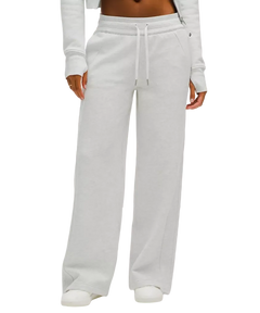 Lululemon Scuba Mid-Rise Wide-Leg Pant Heathered Core Ultra Light Grey
