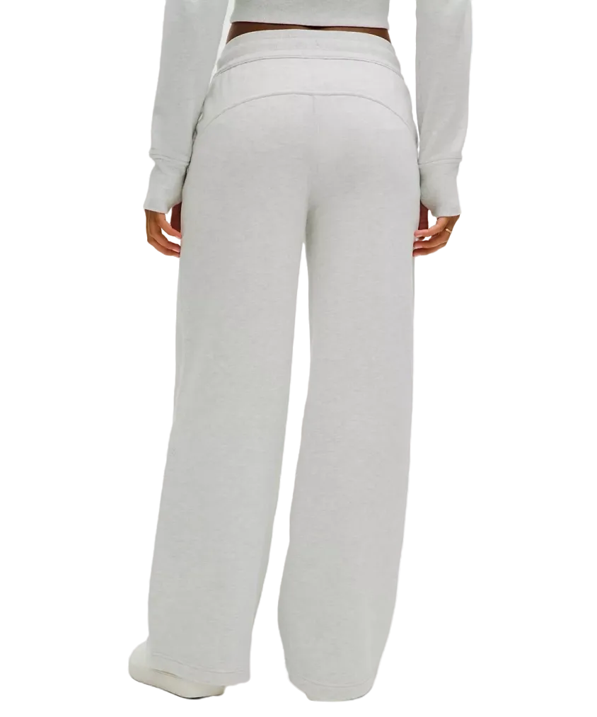 Lululemon Scuba Mid-Rise Wide-Leg Pant Heathered Core Ultra Light Grey