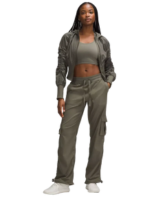 Lululemon Dance Studio Relaxed-Fit Mid-Rise Cargo Pant Army Green