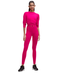 Lululemon Fast and Free High-Rise Tight 25” Pockets Updated Dark Red