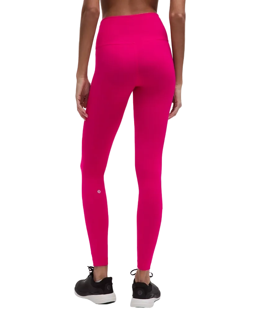 Lululemon Fast and Free High-Rise Tight 25” Pockets Updated Dark Red