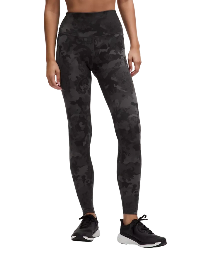 Lululemon Wunder Train High-Rise Tight 28" Hidden Heritage Lace Black Multi