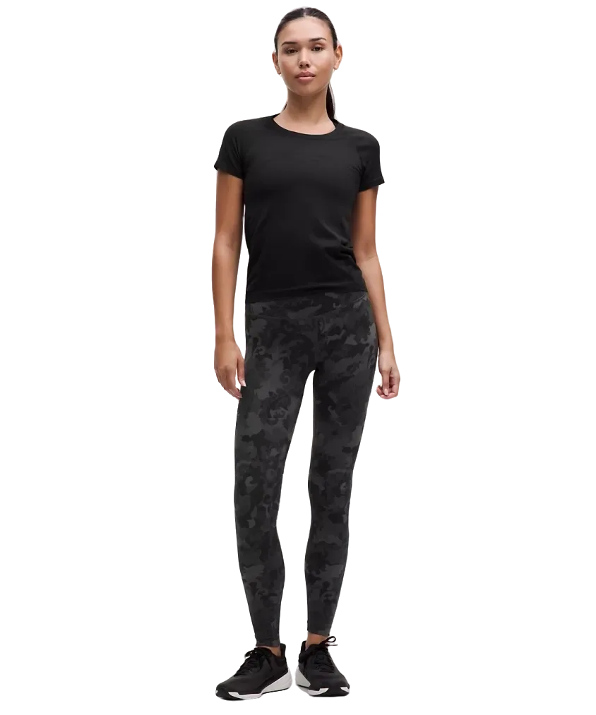 Lululemon Wunder Train High-Rise Tight 28" Hidden Heritage Lace Black Multi