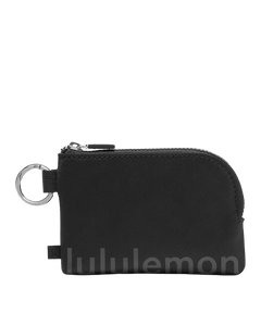 Lululemon Clippable Card Pouch Black/Traverse Grey