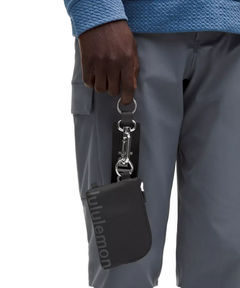 Lululemon Clippable Card Pouch Black/Traverse Grey
