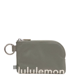 Lululemon Clippable Card Pouch Grey Sage/Light Ivory
