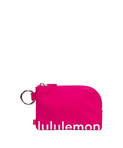 Lululemon Clippable Card Pouch Passionate/White