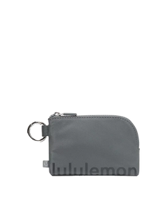 Lululemon Clippable Card Pouch Oil Grey/Black Night
