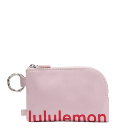 Lululemon Clippable Card Pouch Pink Haze/Desert Red