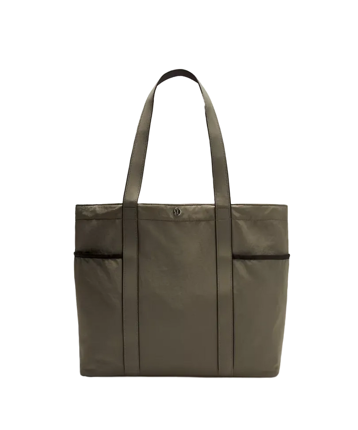 Lululemon Daily Multi-Pocket Tote Bag 20L Grey Sage/Black
