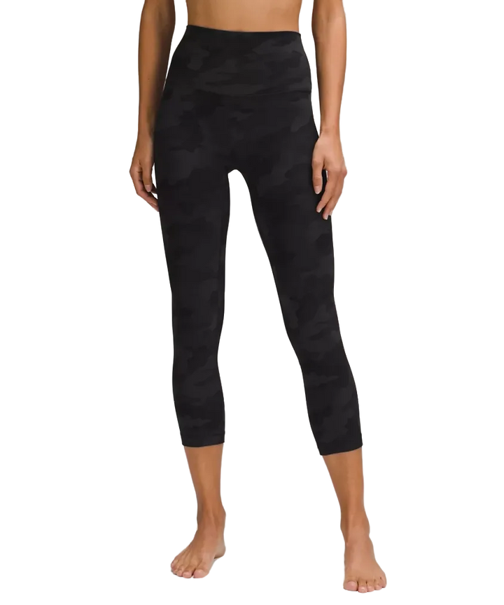 Lululemon Align™ High-Rise Crop 21" Heritage 365 Camo Deep Coal Multi