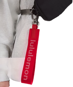 Lululemon Never Lost Keychain Lulu Red/White