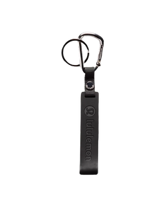 Lululemon Silicone Keychain Black/Silver
