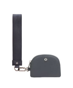 Lululemon Dual Pouch Wristlet Oil Grey/Black Nigh