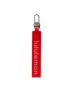 Lululemon Never Lost Keychain Lulu Red/White