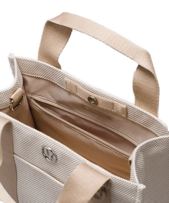 Lululemon Two-Tone Canvas Mini Tote Bag 4.5L Mojave Tan/Light Ivory