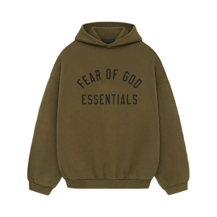 Essentials Fear Of God Essentials Fleece Hoodie Olive