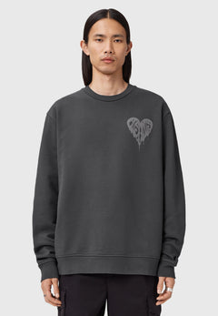 TRIP CREW - Sweatshirt - washed black