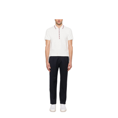 Cotton Waffle Rib Cuff Polo