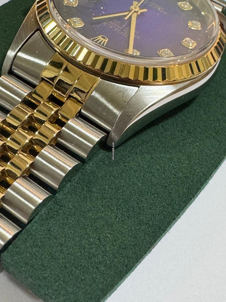 Rolex | Datejust | 16233 | Gold/Steel | 36 mm | Gold/Steel | Blue | Automatic