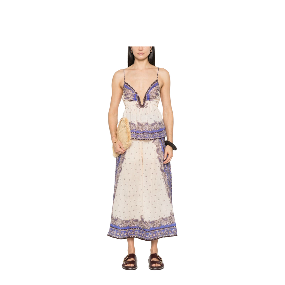 Maxine Wide Leg Printed Trousers