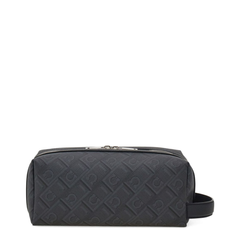 Gancini-Embossed Calf Leather Toiletry Bag