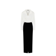 Off-White Velvet Skirt