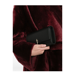 Wallet on Chain - Lamb Nappa Leather - Black