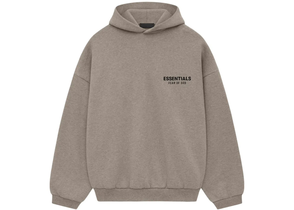 Fear Of God Essentials Fleece Hoodie (Fw24) Heather Gray