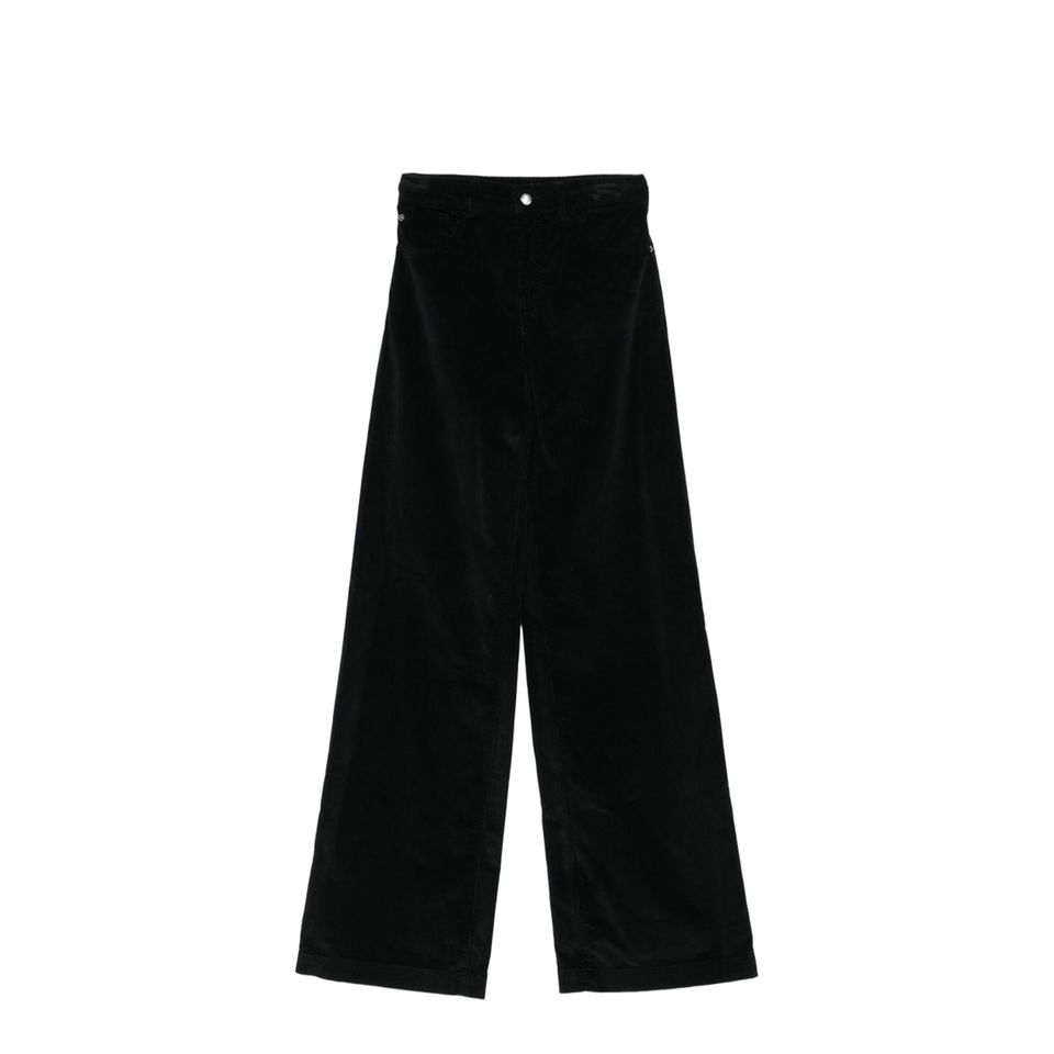 Wide-leg denim jeans
