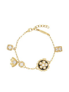 flower-charm bracelet