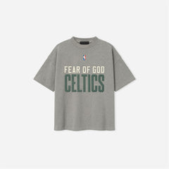 Fear Of God Essentials Celtics 90s T-Shirt Concrete Heather