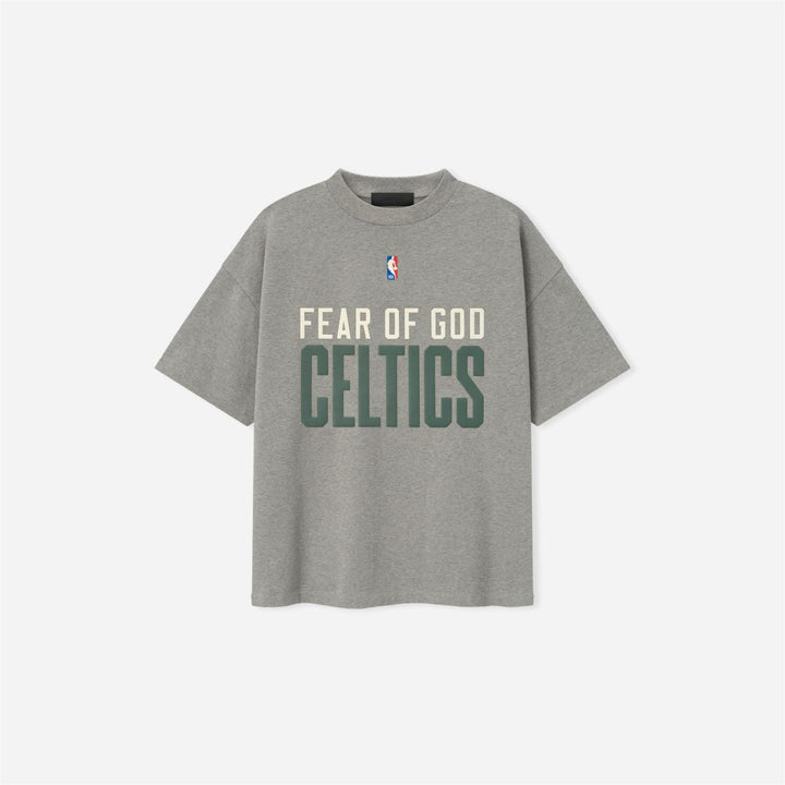 Fear Of God Essentials Celtics 90s T-Shirt Concrete Heather