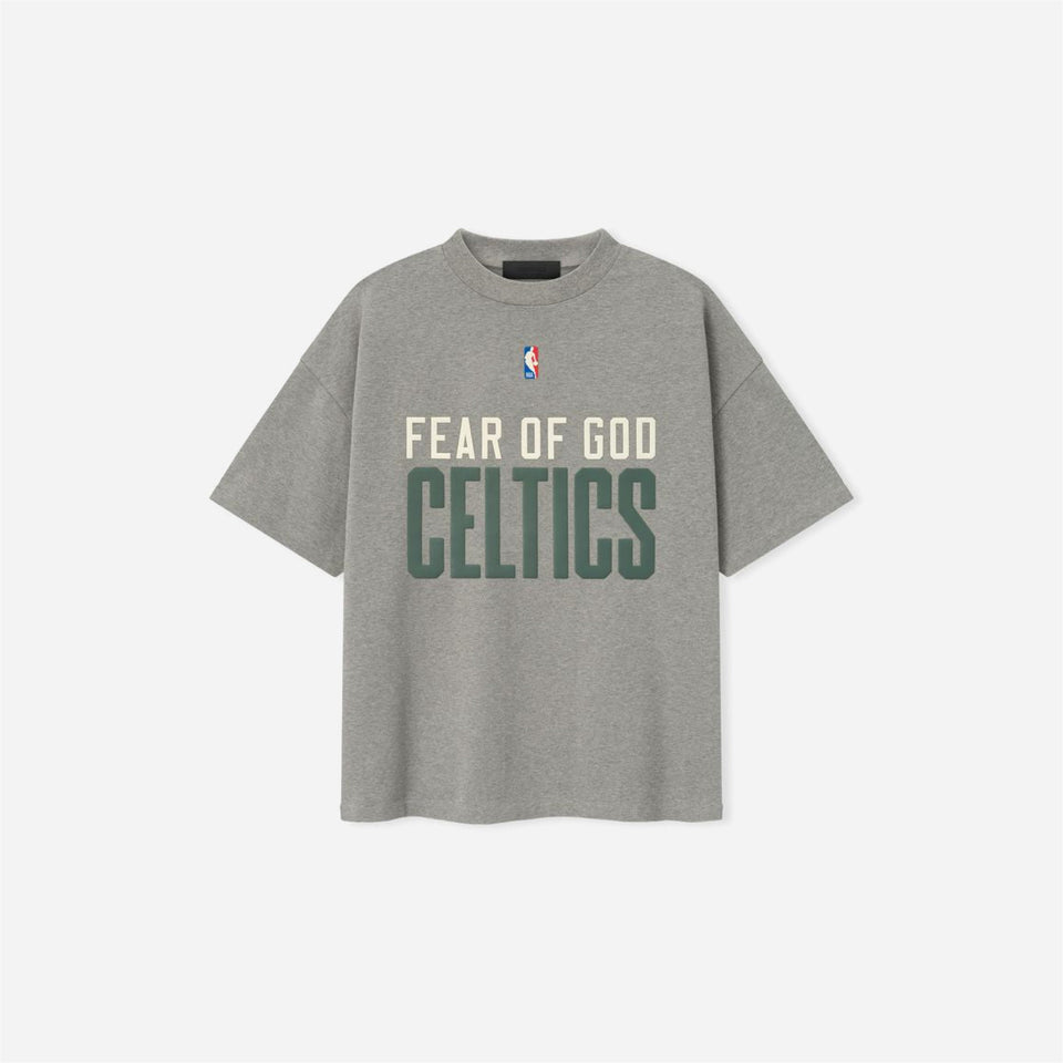 Fear Of God Essentials Celtics 90s T-Shirt Concrete Heather