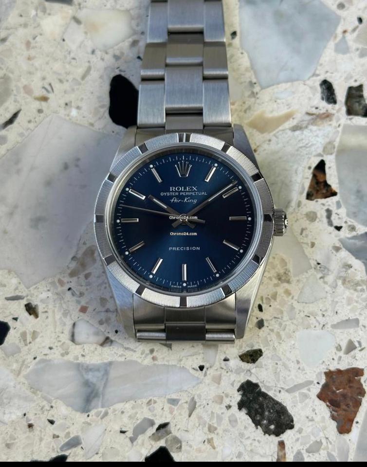 Rolex | Air King | 14010M | Steel | 34 mm | Steel | Blue | Automatic