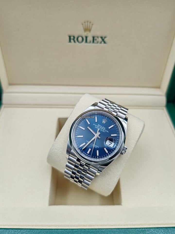 Rolex | Datejust | Rolex Datejust 36 126200 Blue Dial Jubilee New 2025 Full Set | Steel | 36 mm | Steel | Blue | Automatic