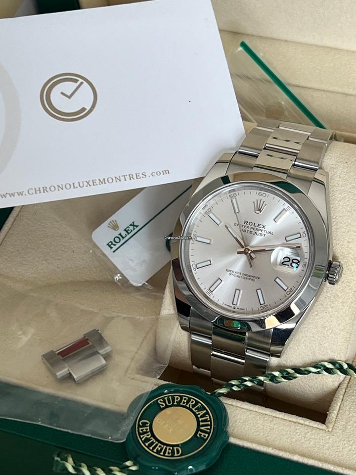 Rolex | Datejust | 126300 | Steel | 41 mm | Steel | Silver (solid) | Automatic