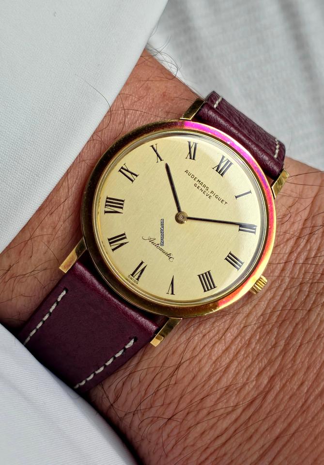 Audemars Piguet Automatic K2120 JUMBO Gold 18kt Patrimony Ultra Thin NEW OLD STOCK