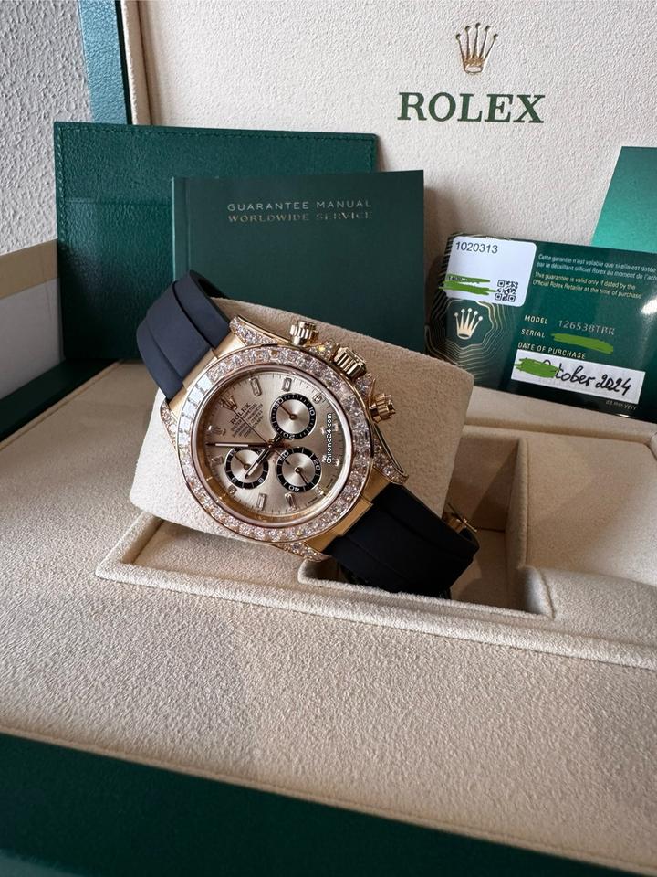 Rolex | Daytona | 126538TBR | Yellow gold | 40 mm | Rubber | Gold | Automatic
