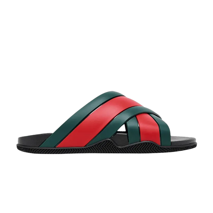 Gucci Wmns Slide Web Stripe 'Black'
