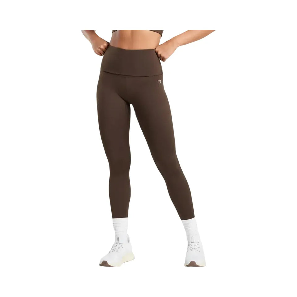 Gymshark Everyday Foldover Leggings Archive Brown