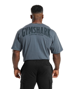 Gymshark Heritage Washed T-Shirt - Titanium Blue