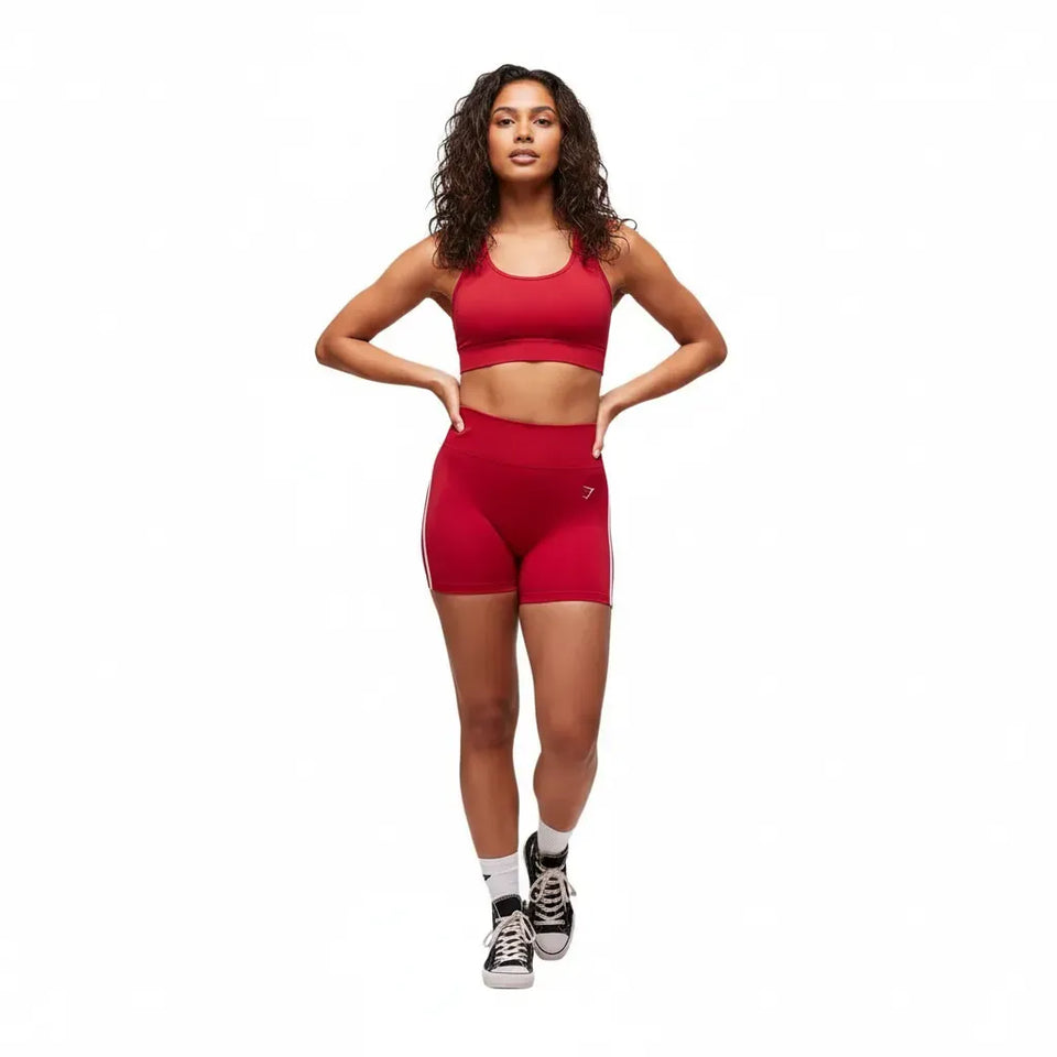 Gymshark Lift Campus Seamless Short - Carmine Red