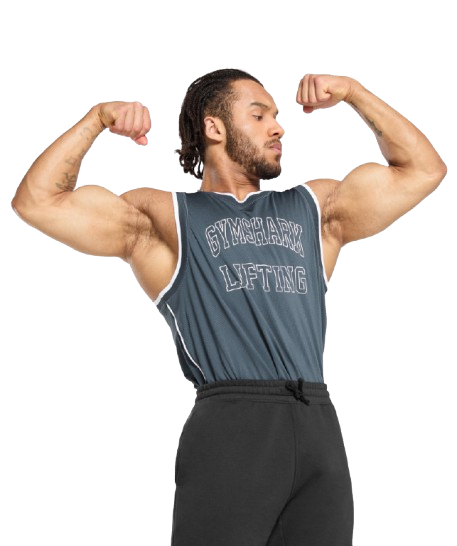 Gymshark Mesh Tank - Titanium Blue